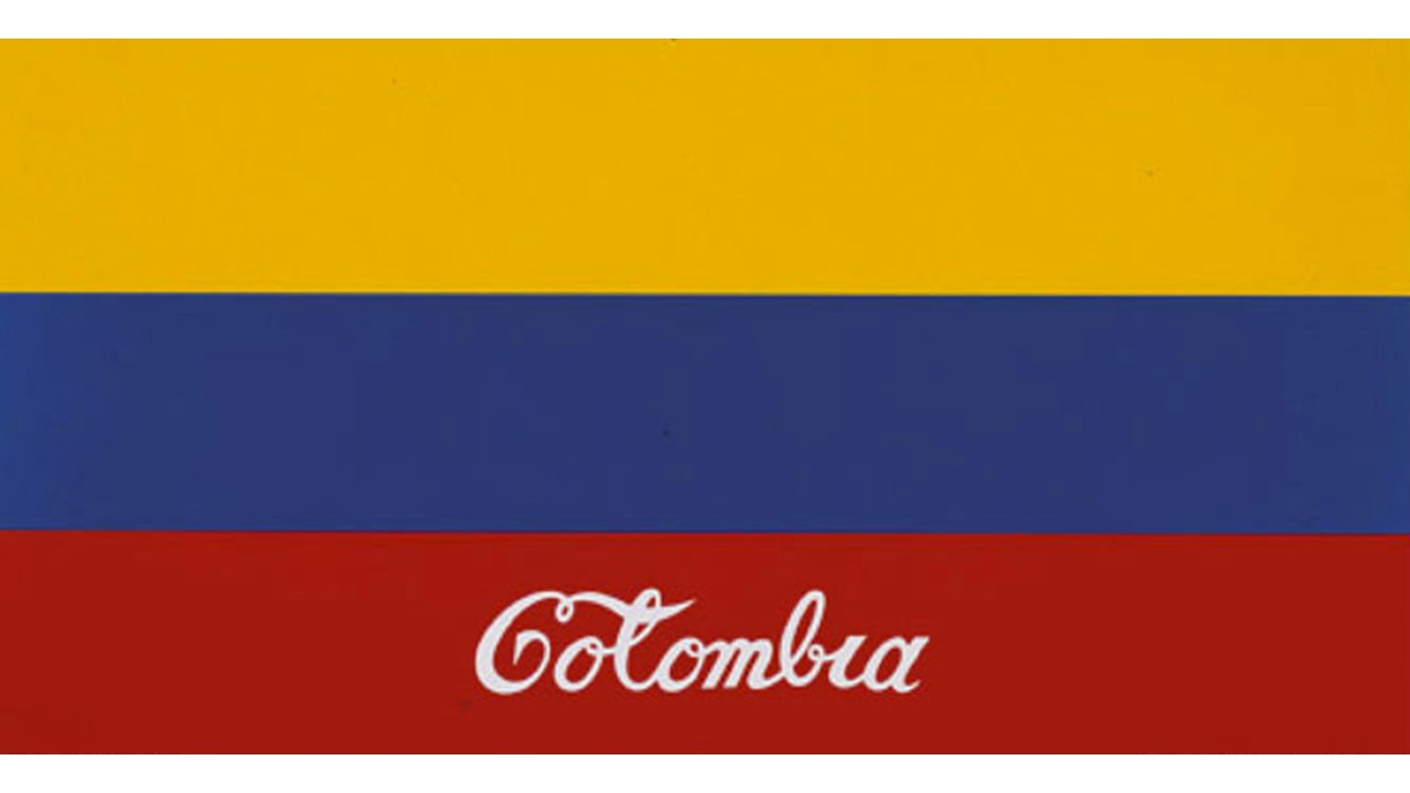 Colombia, 1977. Bandera bordada.