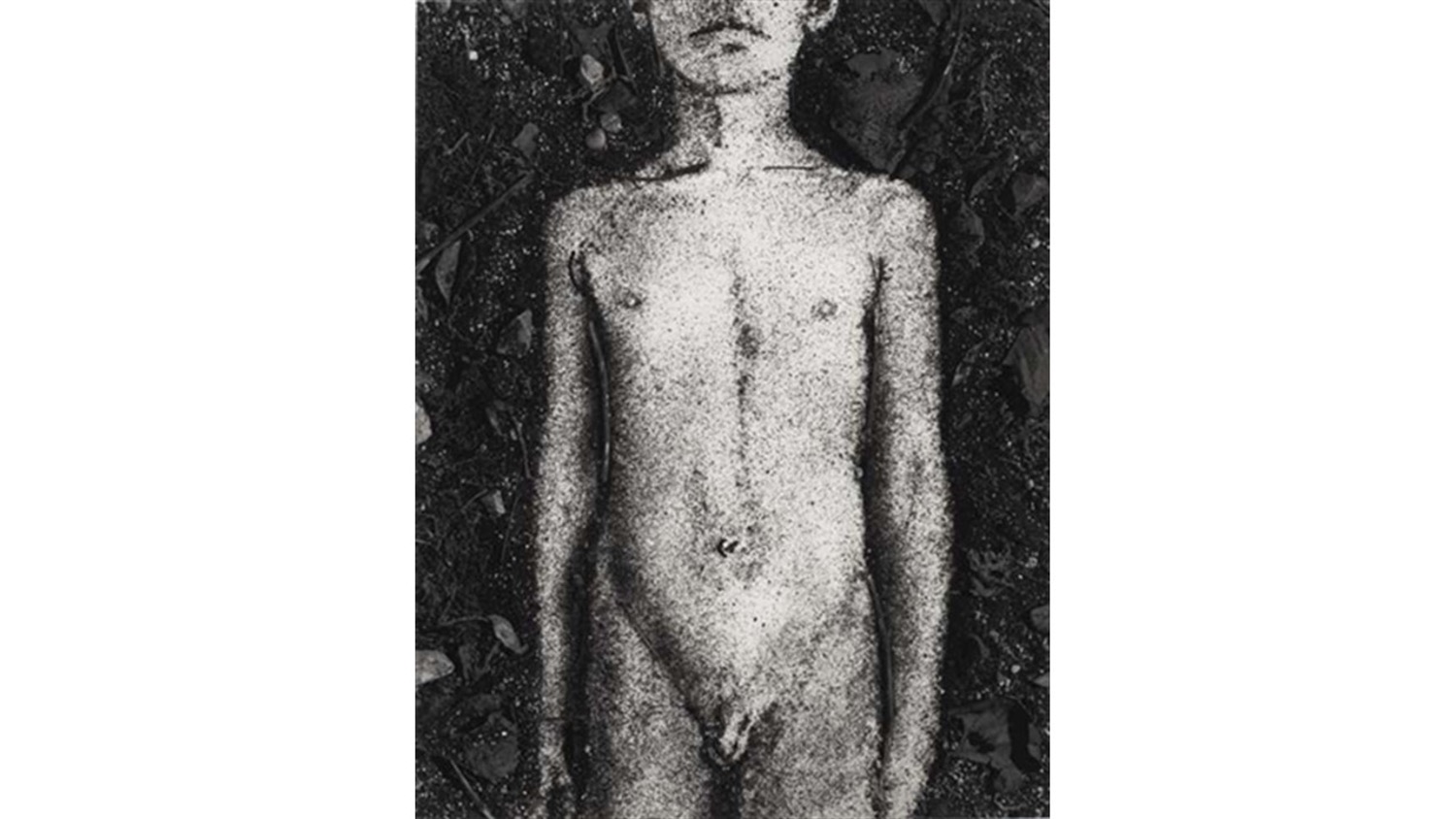 Vik Muniz. Artista brasileño representado por Galería Elba Benítez. "Youth (Gaspar)", 1998. Impresión de gelatina de plata. Ed. 4/5. 132 x 104 cm.  Exposición "Metáforas Latinoamericanas".