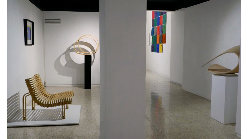 Installation view  of the exhibition "Juan Cuenca, A Story of Many Dimensions" at Freijo Gallery, 2022.