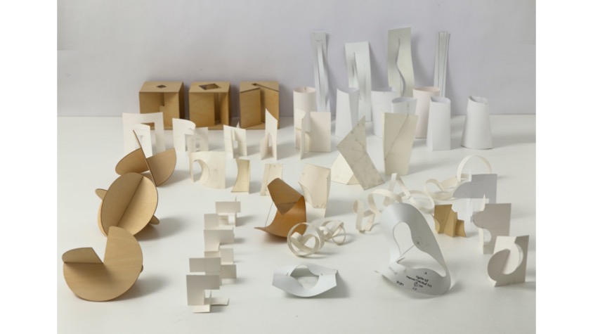 Models used by  the artist as a first step to elaborate volumes and shapes.