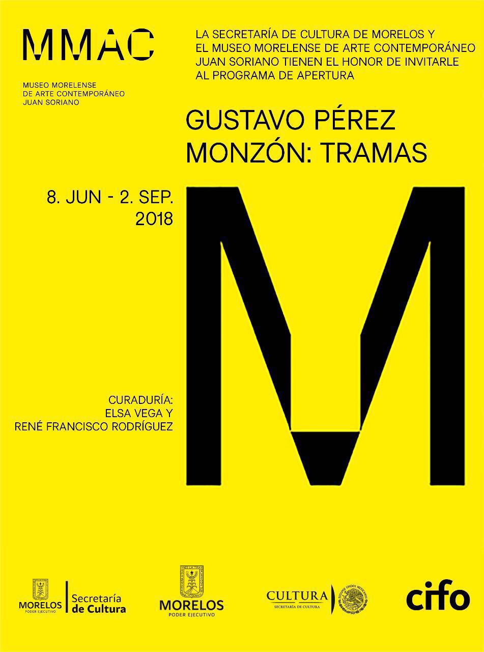 Gustavo Pérez Monzón en el Museo Morelense de Arte Contemporáneo Juan Soriano.
