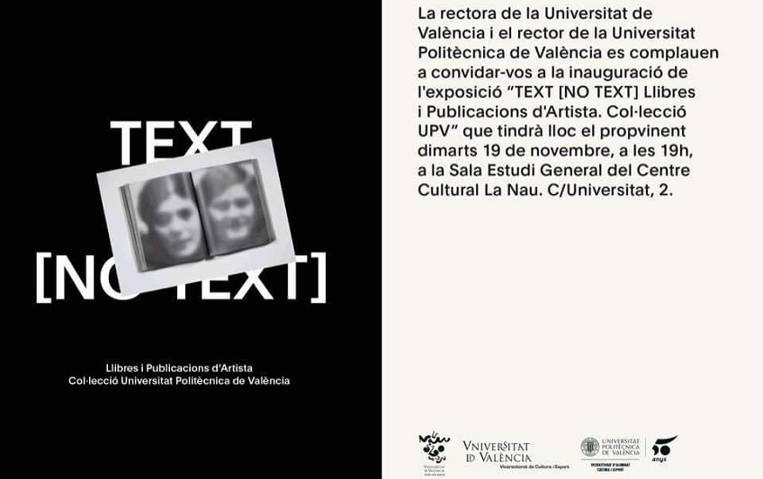 Felipe Ehrenberg | Exposición TEXT [NO TEXT] | Universitat de València | Hasta el 12 de enero de 2020