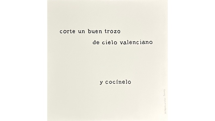 Corte un buen trozo, 1988-2016. 50 x 50 cm.