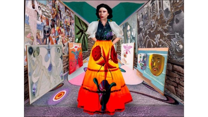 ORLAN hybridises with Maruja Mallo and perpetuates her trail, 2024. LZ46 at Freijo Gallert.